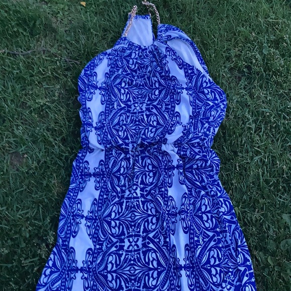 Bisou Bisou sleeveless maxi dress sz 2 - Picture 5 of 6